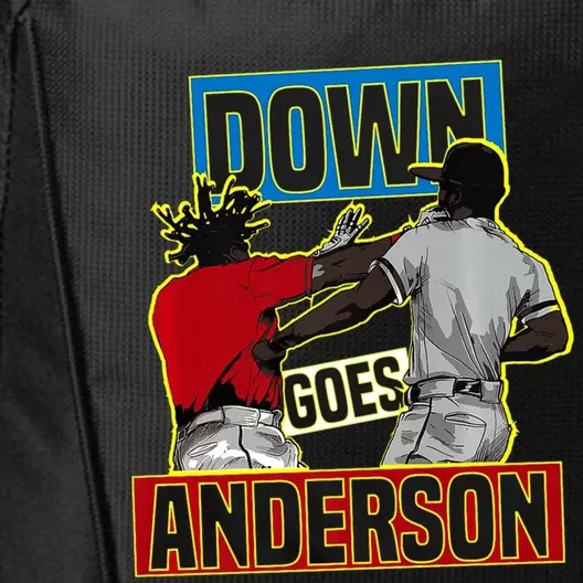 Down Goes Anderson Baseball Meme City Backpack