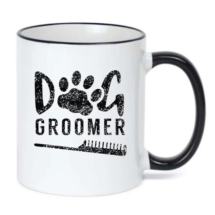 Dog Groomer Animal Salon Grooming Black Color Changing Mug