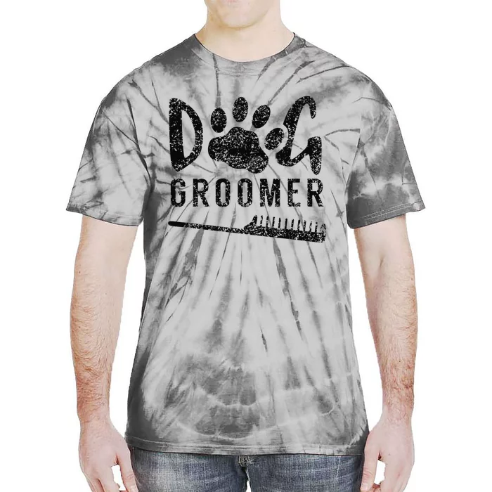 Dog Groomer Animal Salon Grooming Tie-Dye T-Shirt