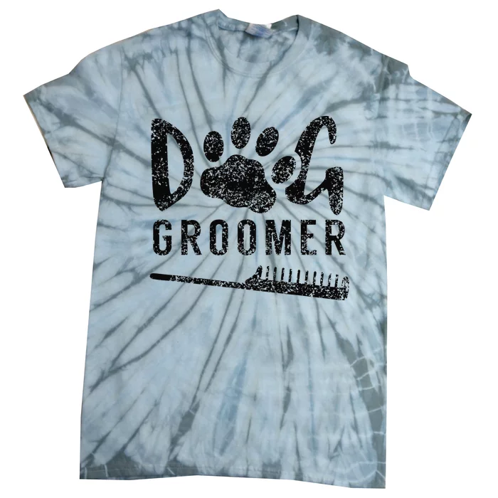 Dog Groomer Animal Salon Grooming Tie-Dye T-Shirt