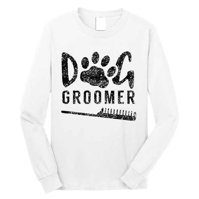 Dog Groomer Animal Salon Grooming Long Sleeve Shirt