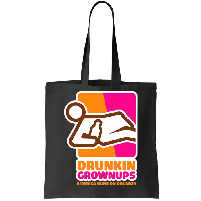 Drunkin Grownups Adult Party Sarcastic Drinking Tote Bag