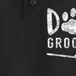 Dog Groomer Animal Salon Grooming Dry Zone Grid Performance Polo