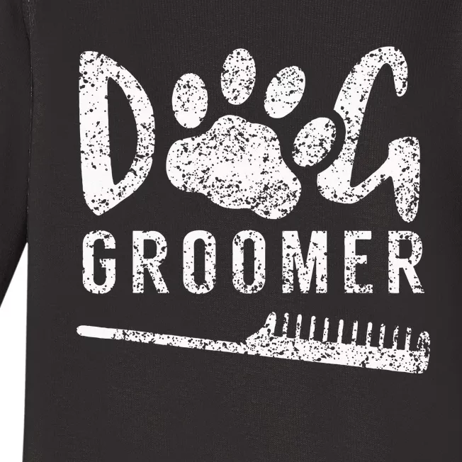 Dog Groomer Animal Salon Grooming Baby Long Sleeve Bodysuit