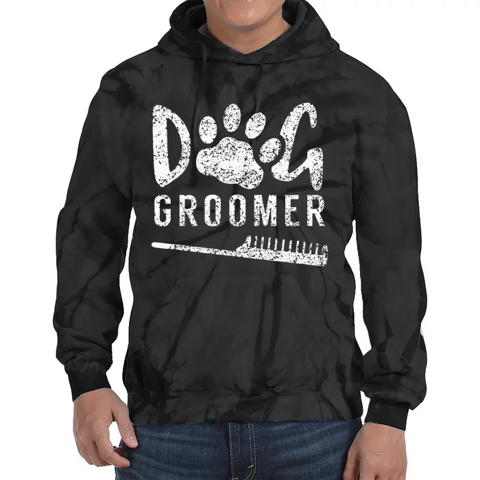 Dog Groomer Animal Salon Grooming Tie Dye Hoodie