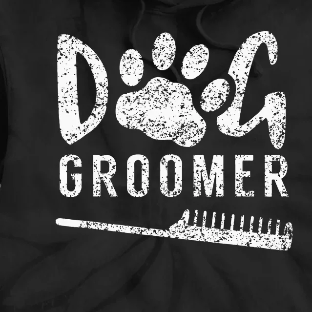 Dog Groomer Animal Salon Grooming Tie Dye Hoodie