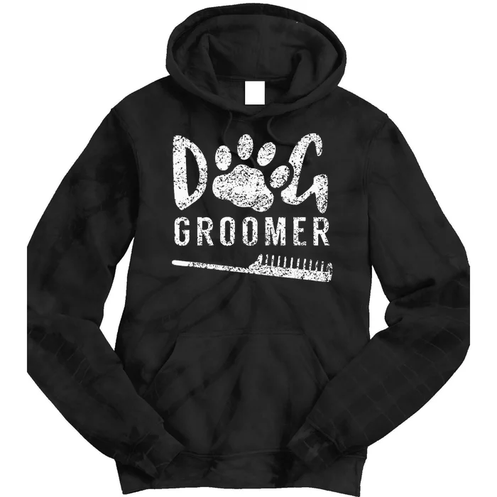 Dog Groomer Animal Salon Grooming Tie Dye Hoodie