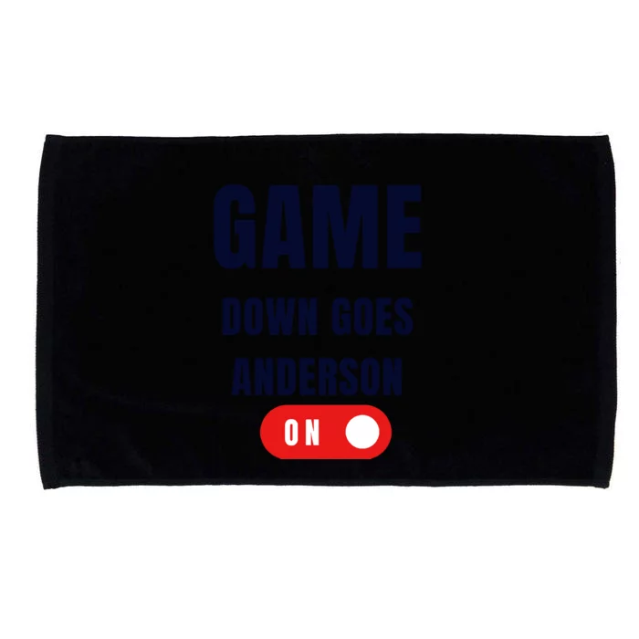 Down Goes Anderson Microfiber Hand Towel