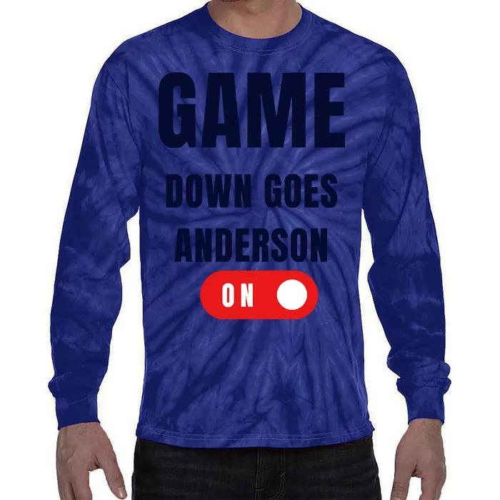 Down Goes Anderson Tie-Dye Long Sleeve Shirt