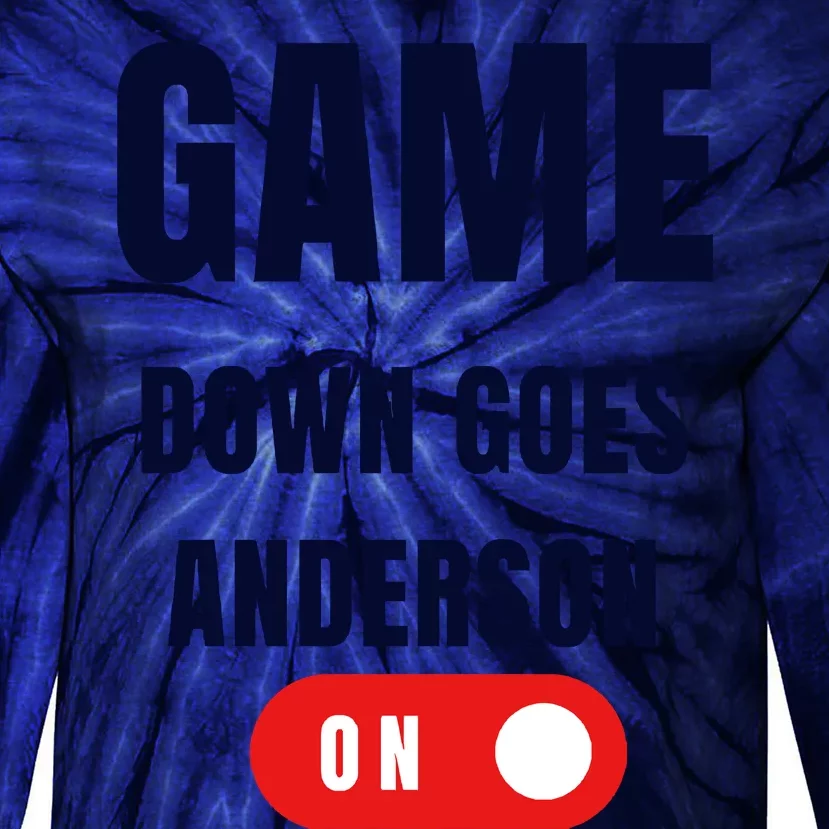 Down Goes Anderson Tie-Dye Long Sleeve Shirt