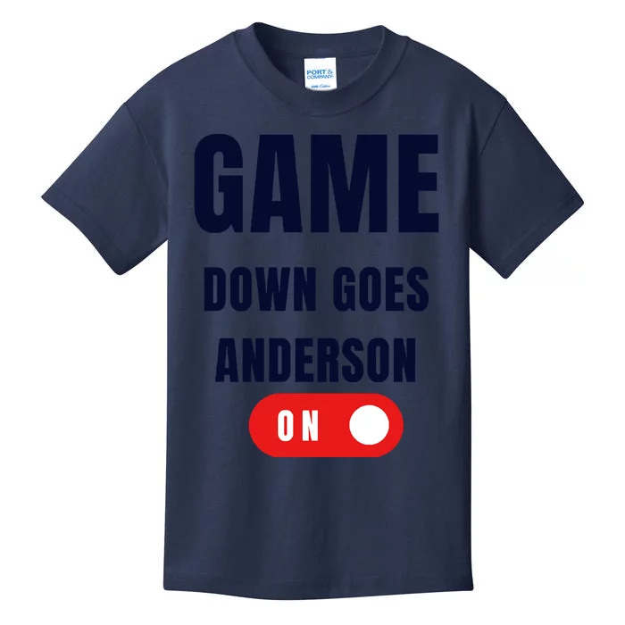 Down Goes Anderson Kids T-Shirt