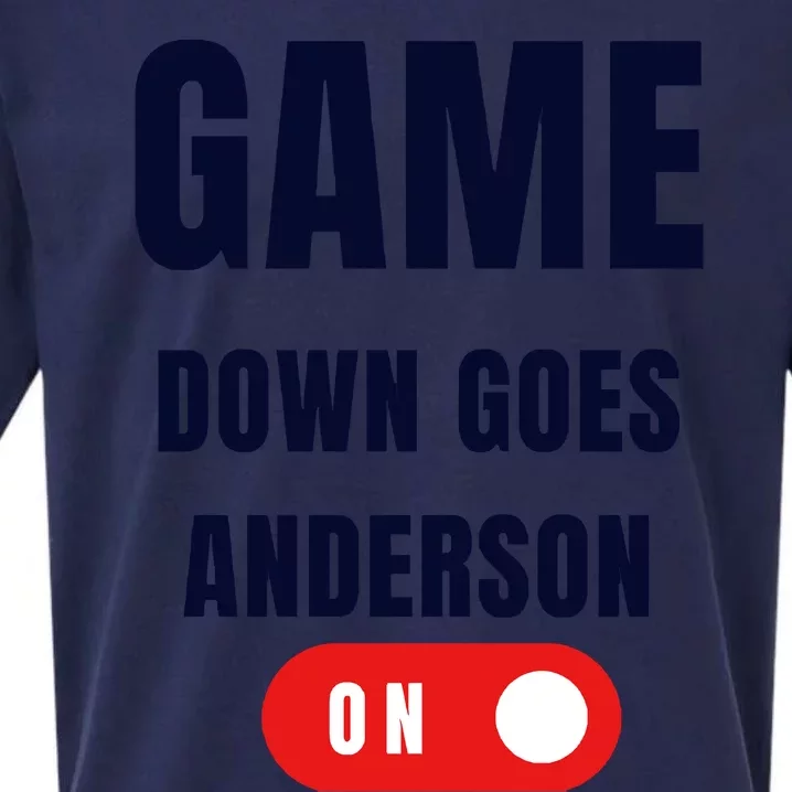 Down Goes Anderson Sueded Cloud Jersey T-Shirt