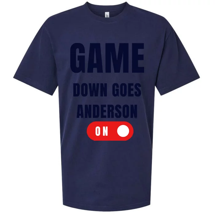 Down Goes Anderson Sueded Cloud Jersey T-Shirt