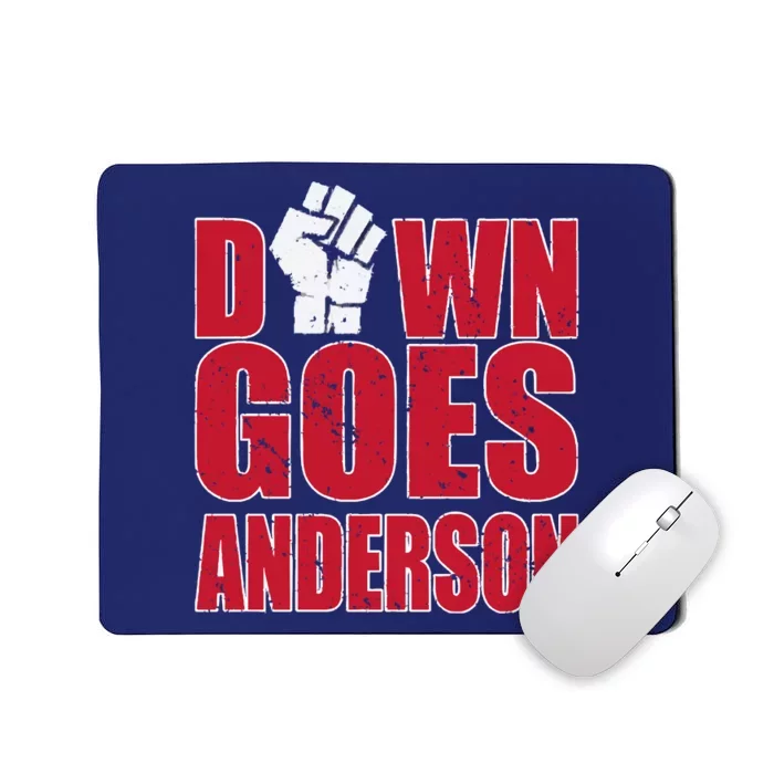 DOWN GOES ANDERSON FUNNY BASEBALL Mousepad