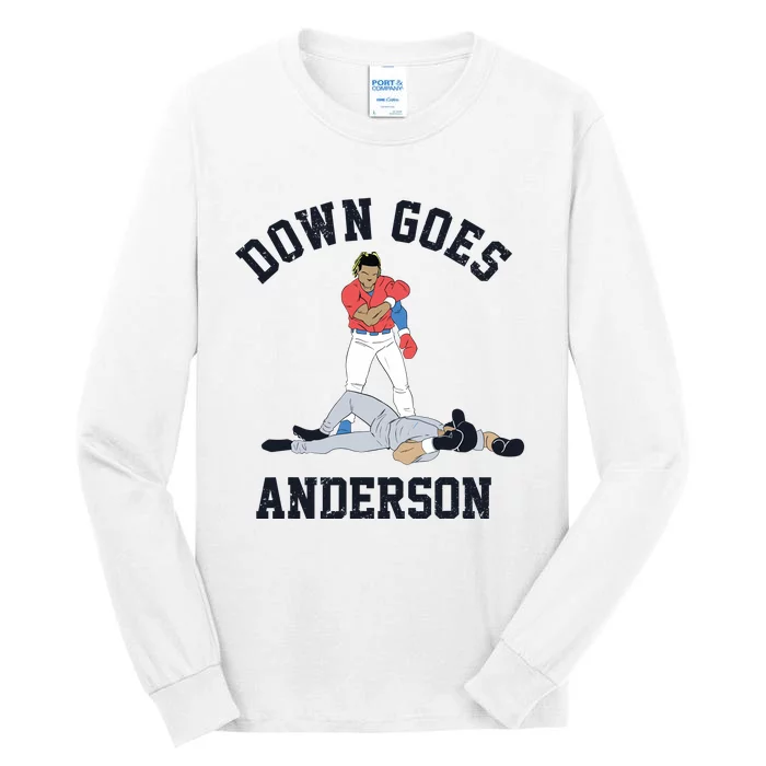 Down Goes Anderson Tall Long Sleeve T-Shirt