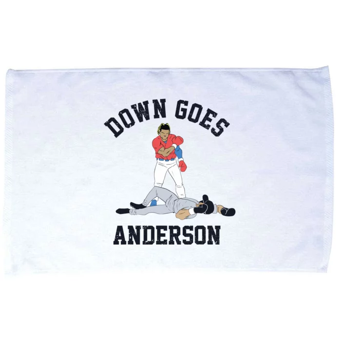 Down Goes Anderson Microfiber Hand Towel