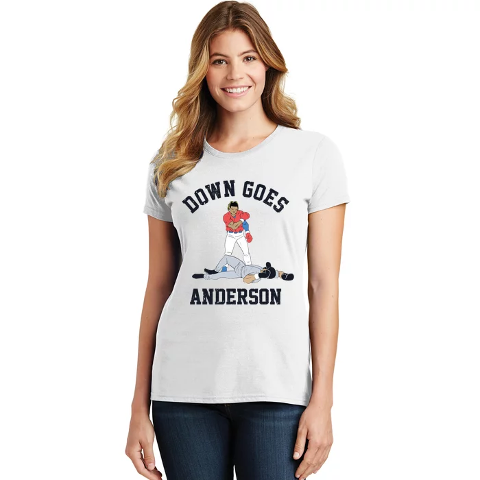 Down Goes Anderson Women's T-Shirt