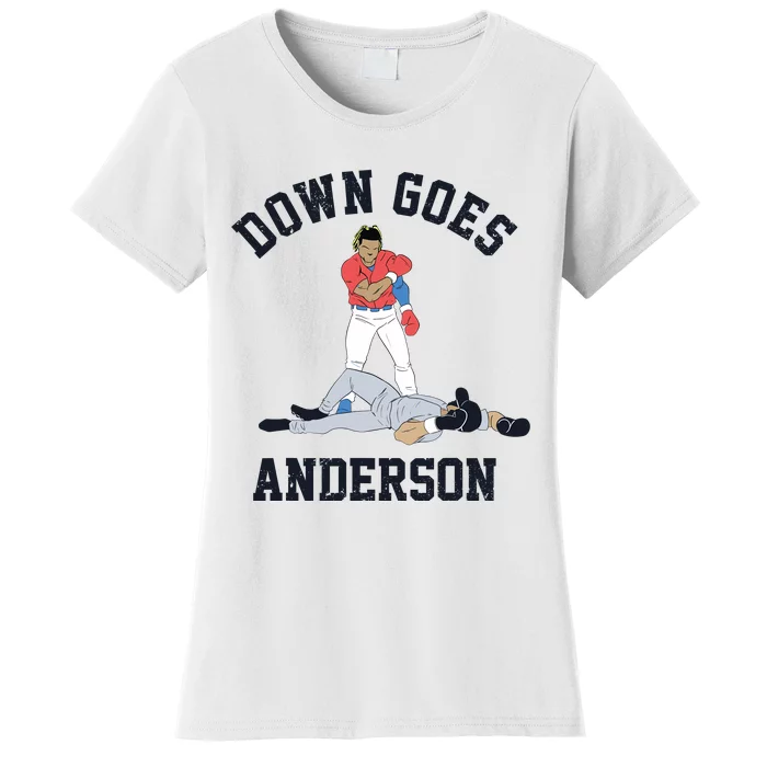 Down Goes Anderson Women's T-Shirt