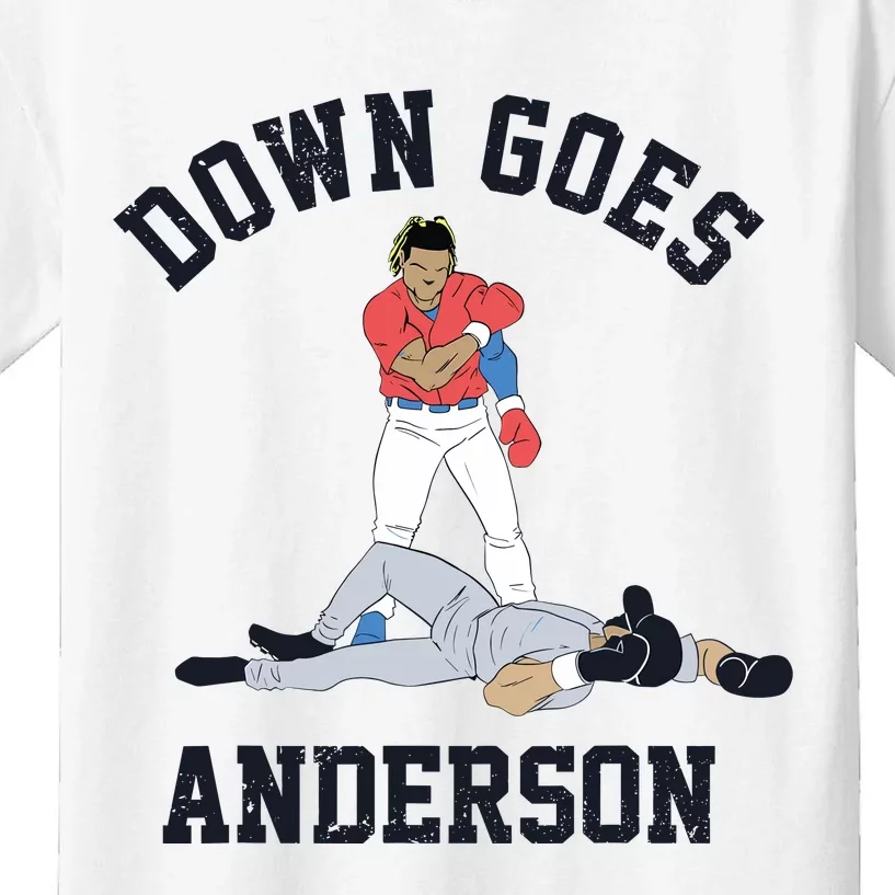 Down Goes Anderson Kids T-Shirt