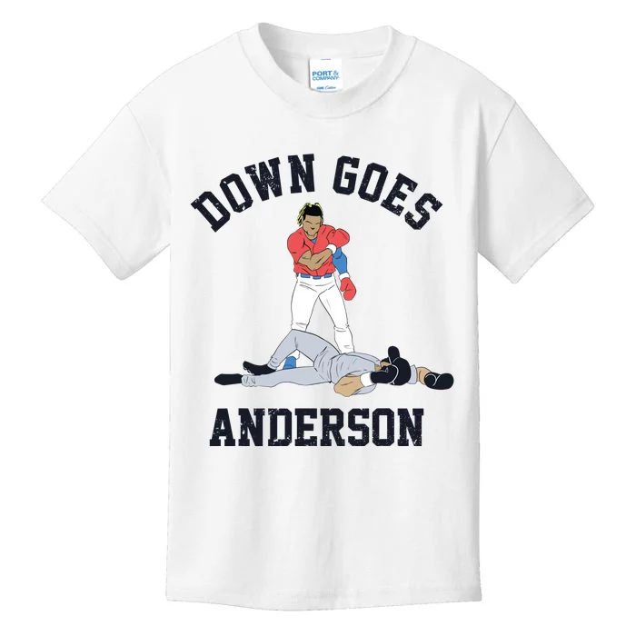 Down Goes Anderson Kids T-Shirt