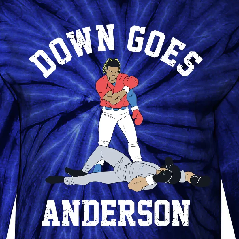 Down Goes Anderson Tie-Dye Long Sleeve Shirt