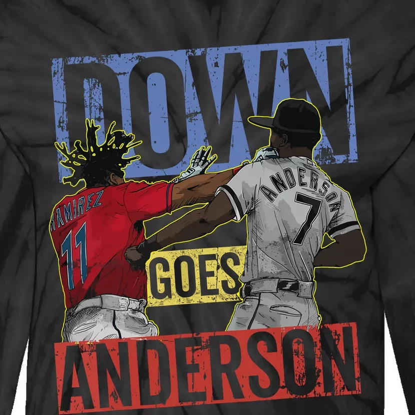 Down Goes Anderson Tie-Dye Long Sleeve Shirt