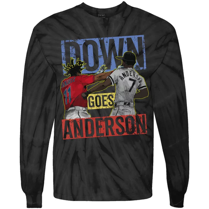 Down Goes Anderson Tie-Dye Long Sleeve Shirt