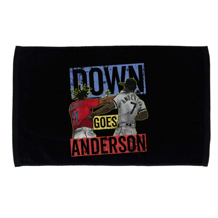 Down Goes Anderson Microfiber Hand Towel