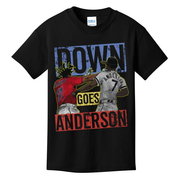 Down Goes Anderson Kids T-Shirt