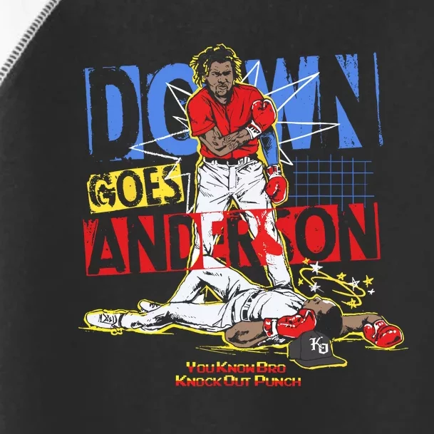 Down Goes Anderson Toddler Fine Jersey T-Shirt