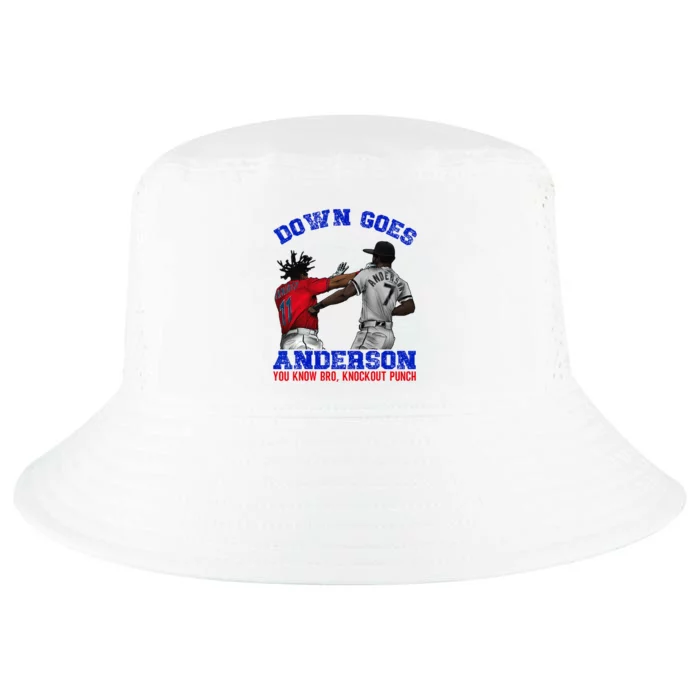 Down Goes Anderson You Know Bro Knockout Punch Cool Comfort Performance Bucket Hat