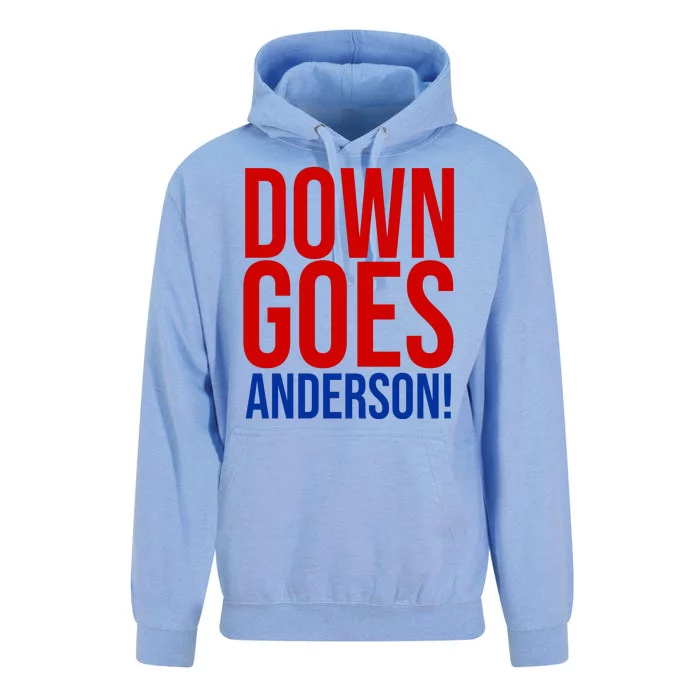 Down Goes Anderson Cleveland Vs Chicago Fight Baseball Unisex Surf Hoodie