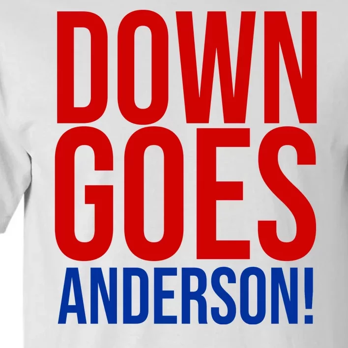 Down Goes Anderson Cleveland Vs Chicago Fight Baseball Tall T-Shirt