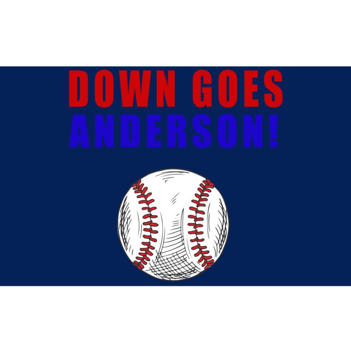 Down Goes Anderson Funny Cleveland Vs Chicago Fight Baseball Bumper Sticker