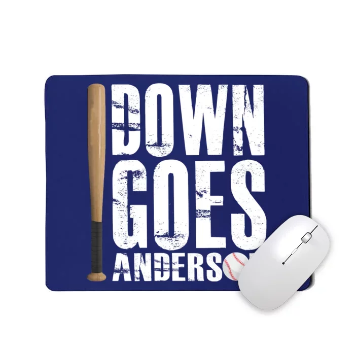 Down Goes Anderson Baseball Mousepad