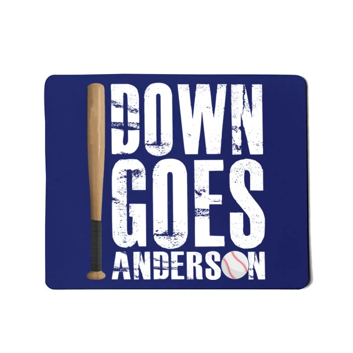 Down Goes Anderson Baseball Mousepad