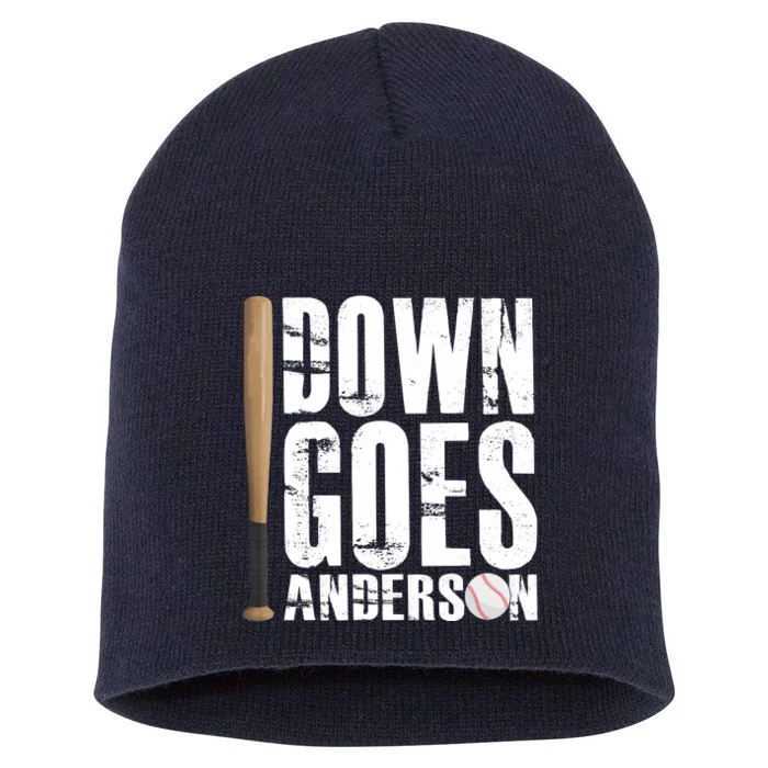 Down Goes Anderson Baseball Short Acrylic Beanie