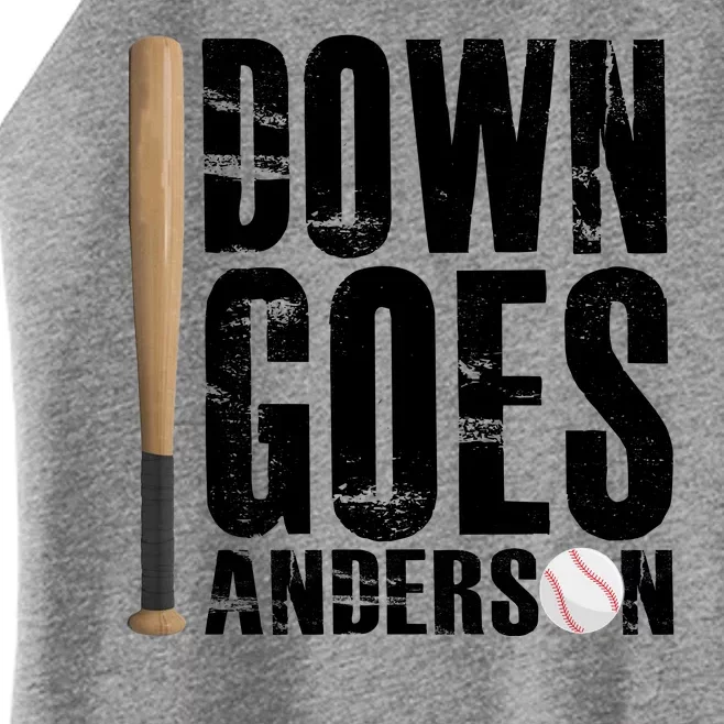 Down Goes Anderson Baseball Women’s Perfect Tri Rocker Tank