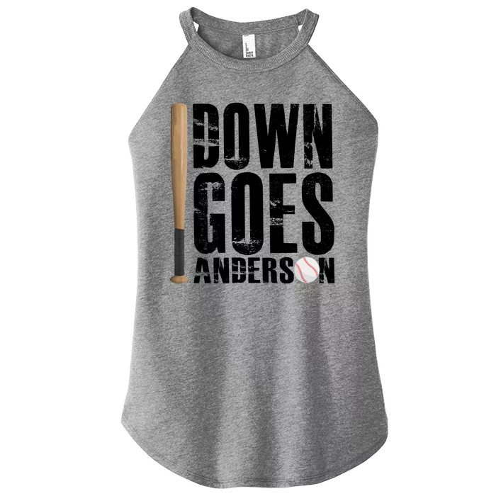 Down Goes Anderson Baseball Women’s Perfect Tri Rocker Tank