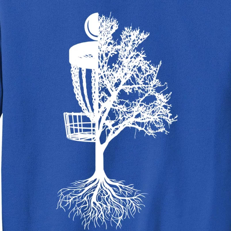 Disc Golf Basket And Tree Frolf Frisbee Golf Cool Gift Tall Sweatshirt