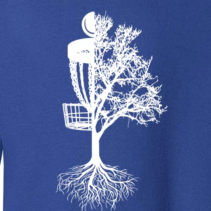 Disc Golf Basket And Tree Frolf Frisbee Golf Cool Gift Toddler Sweatshirt