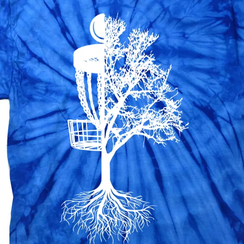 Disc Golf Basket And Tree Frolf Frisbee Golf Cool Gift Tie-Dye T-Shirt