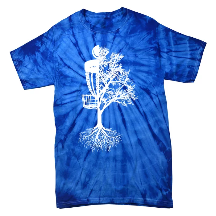 Disc Golf Basket And Tree Frolf Frisbee Golf Cool Gift Tie-Dye T-Shirt