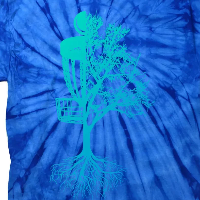 Disc Golf Basket And Tree Frolf Frisbee Golf Cool Gift Tie-Dye T-Shirt