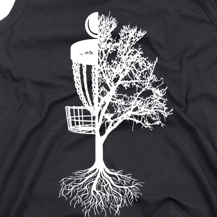 Disc Golf Basket And Tree Frolf Frisbee Golf Gift Tank Top