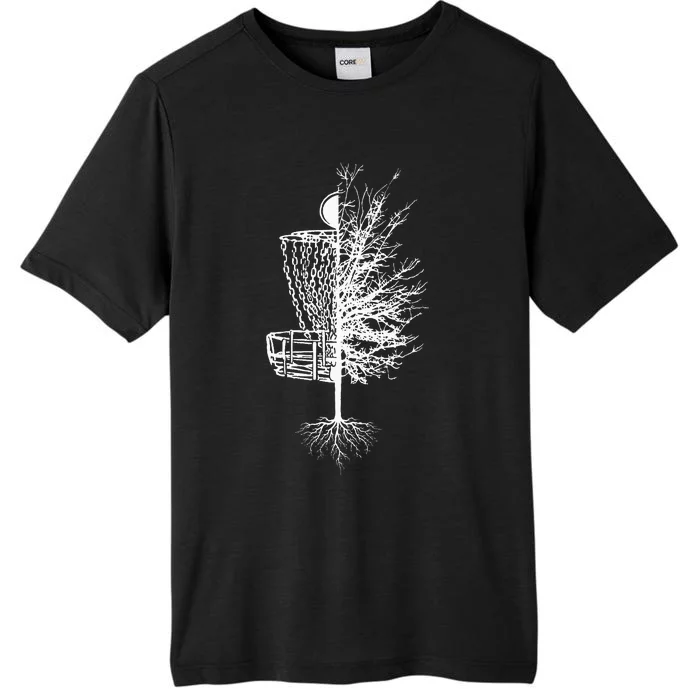 Disc Golf Basket Tree Frisbee Golf ChromaSoft Performance T-Shirt