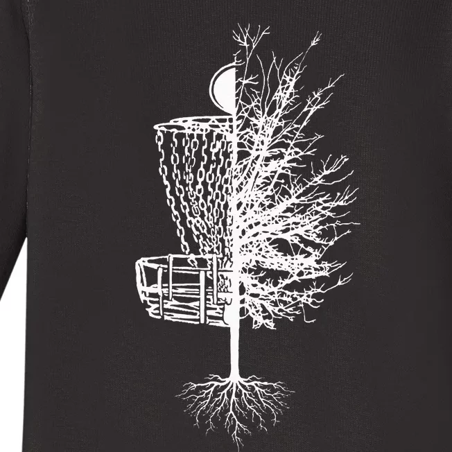 Disc Golf Basket Tree Frisbee Golf Baby Long Sleeve Bodysuit