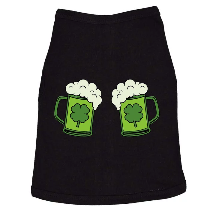 Drinking Green Beer Boobs Shamrock Irish Patricks Day Doggie Tank