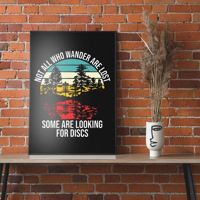 Disc Golf Basket Wandering Poster