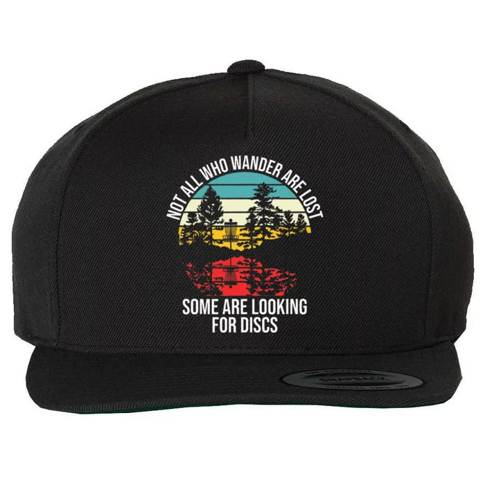 Disc Golf Basket Wandering Wool Snapback Cap